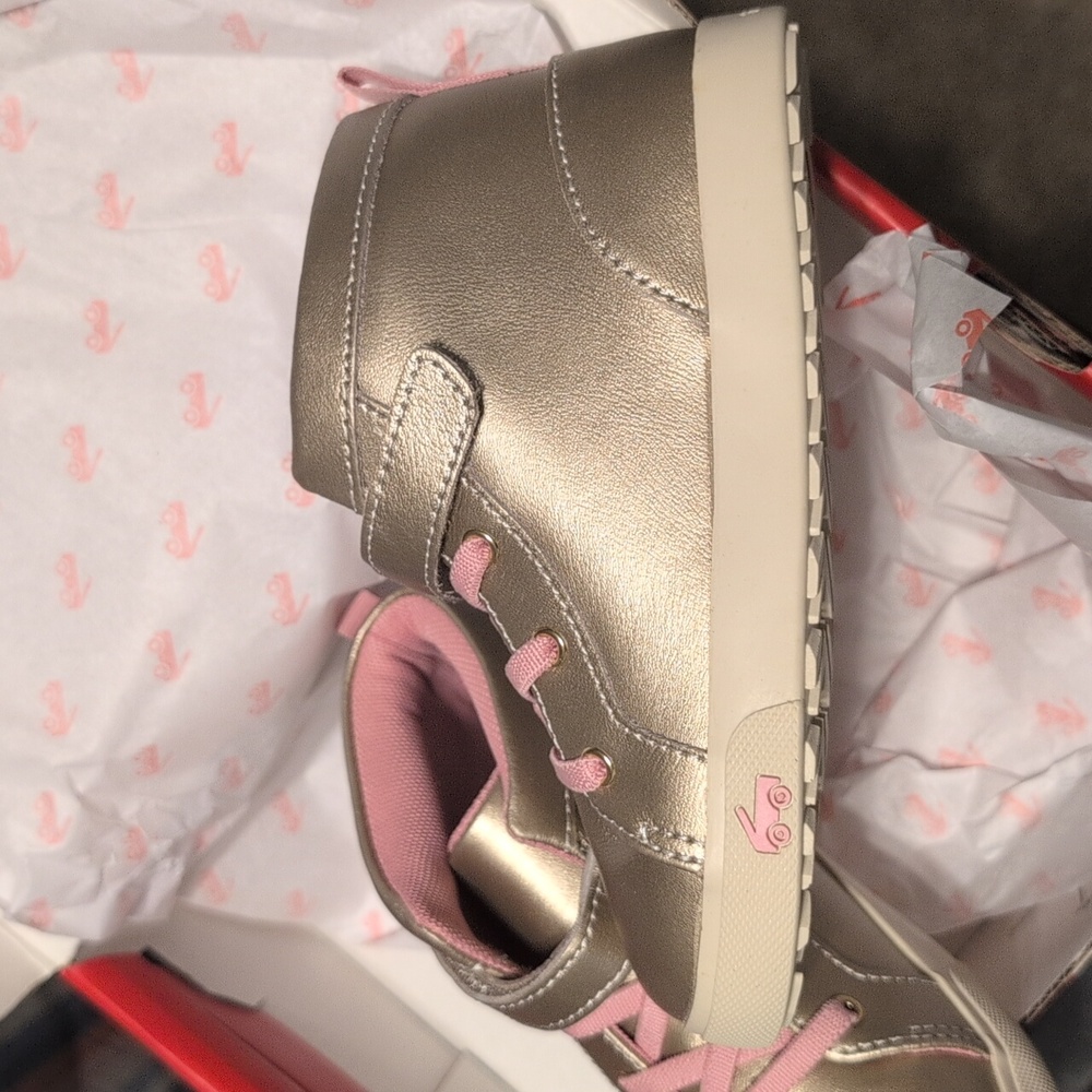 New See Kai Run Hudson Pink and Gold